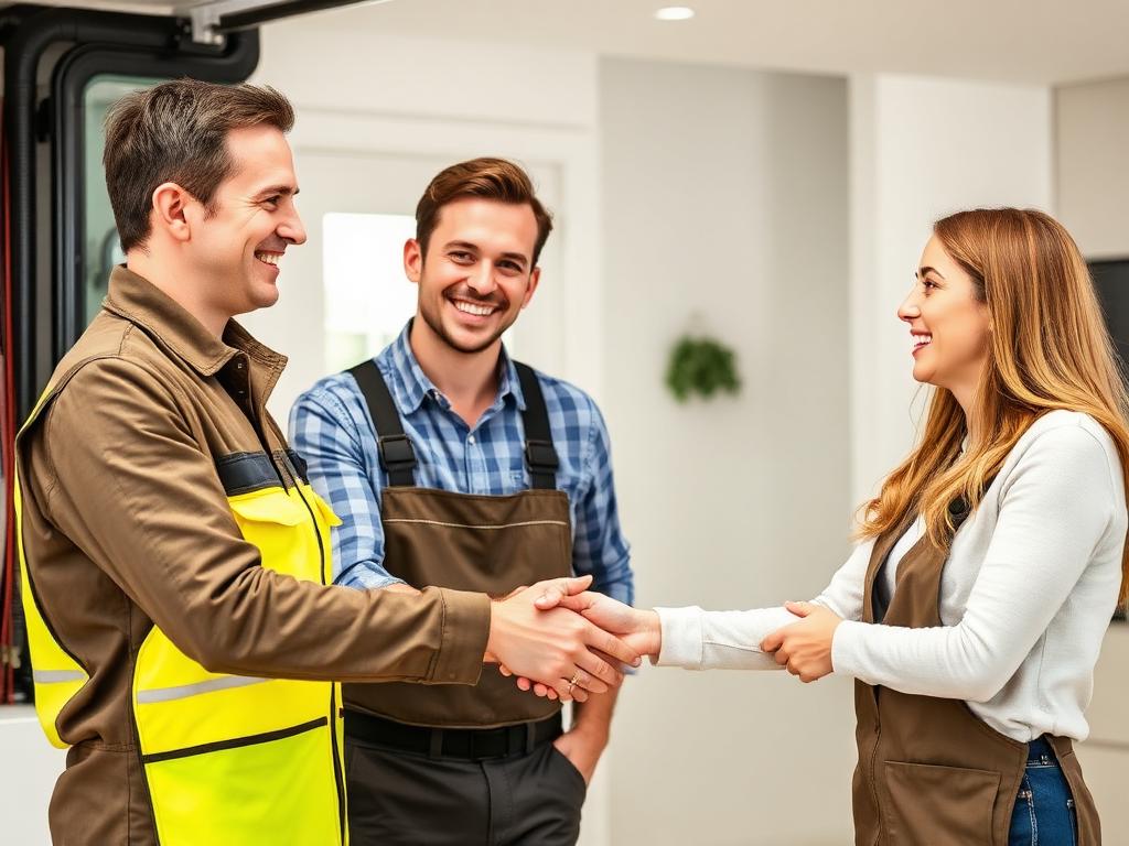 Satisfied customer after emergency repair